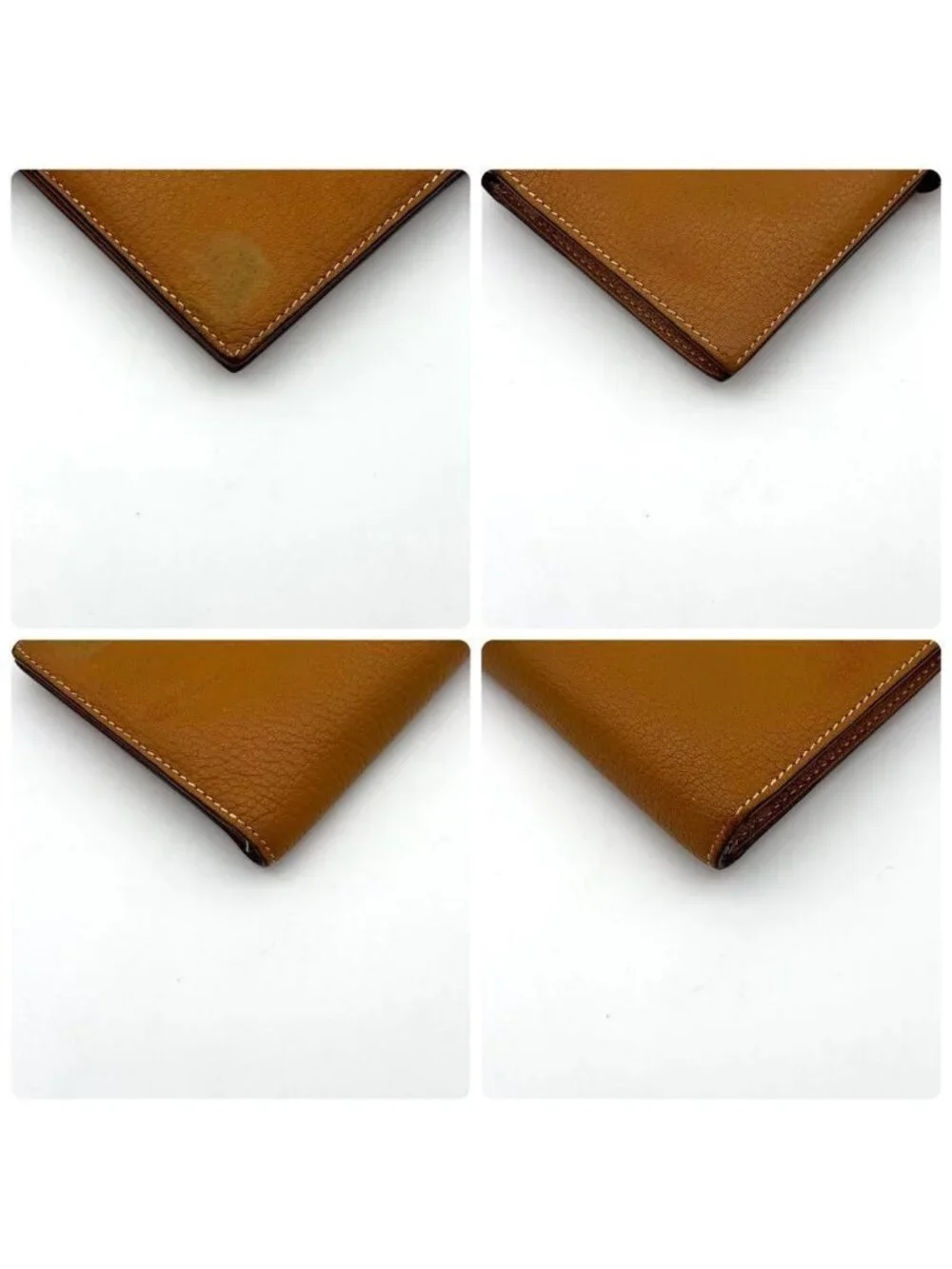 Hermes Bearn Souffle Classic Wallet Bifold Silver